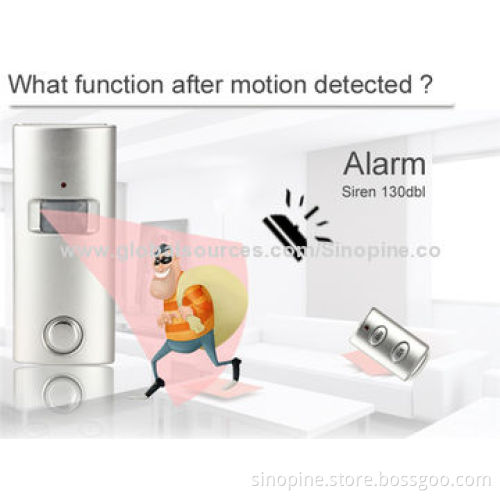 Remote-controlled PIR Motion Sensor Indoor Security Alarm